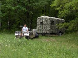 Pull the trailer easily with an ATV.
