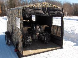 Even your larger ATV's fit perfectly inside the trailer, keeps it protected, easy to load and unload and easy to transport.