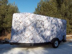 Snow Fall Camo Trailer.